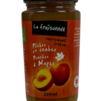 Confiture peche erable